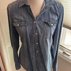 J Crew denim top size 6